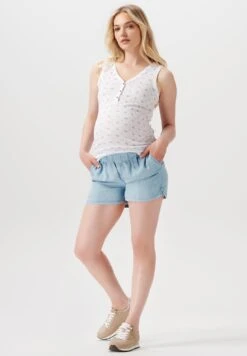 Nursing Sleeveless Allover Print - Top - Bright White