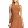 ESPRIT Flat - Gebreide Jurk - Camel