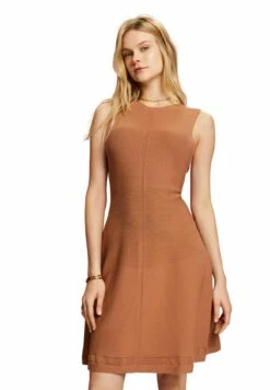 ESPRIT Flat - Gebreide Jurk - Camel