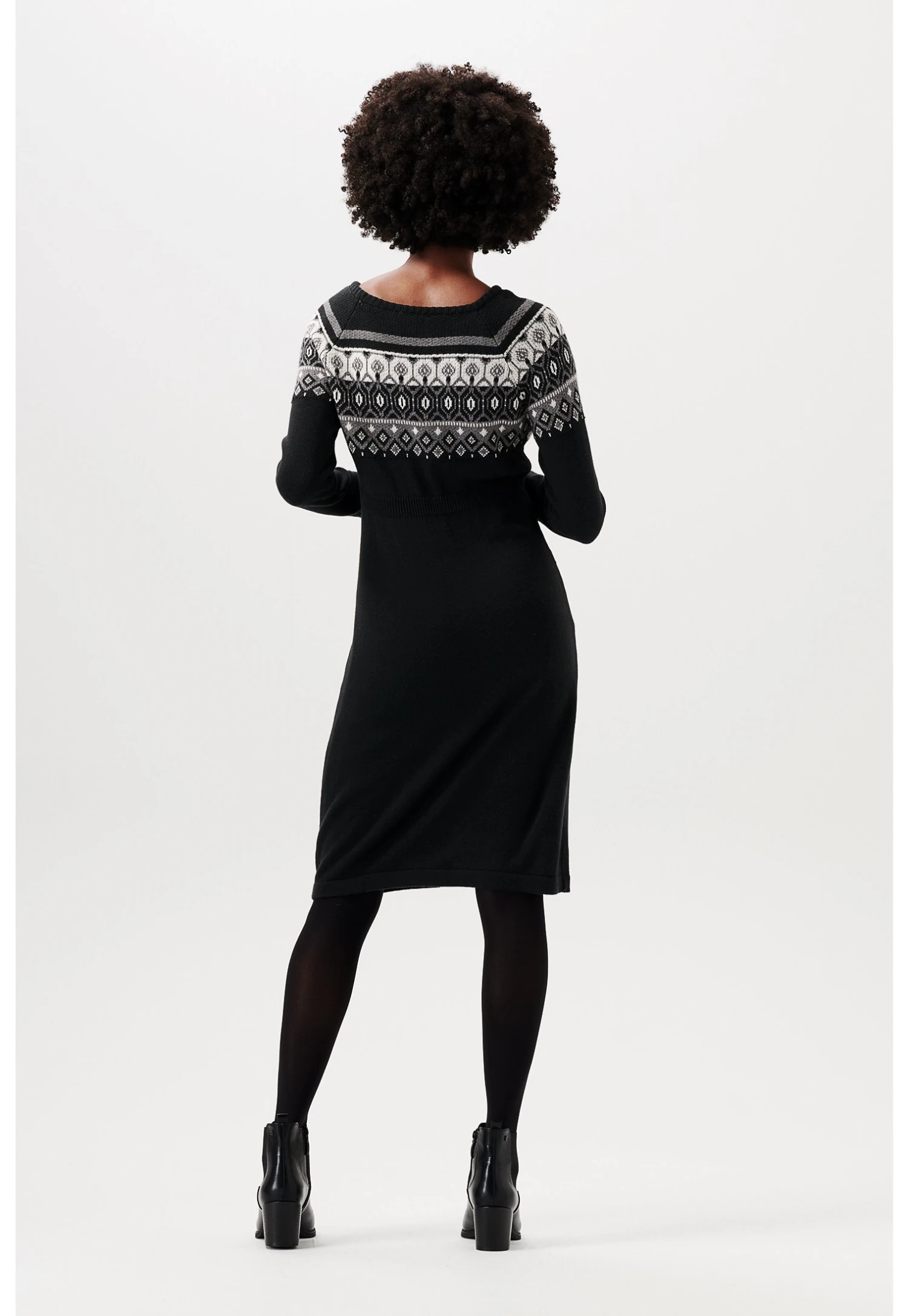 Gebreide Jurk - Black Ink 3 Gebreide Jurk - Black Ink - Afbeelding 3