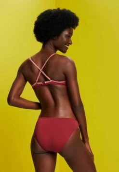 ESPRIT Tayrona Par Padded Plunge- Bikinitop - Dark Red -Esprit 3ece350b5abd4430aa2d29456e0a56b0