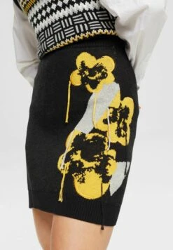 ESPRIT Mit Floralem Jacquard-Muster - Minirok - Black -Esprit 3f35f6be75b040f296a2c1971528656c