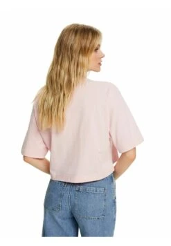 ESPRIT Logo Mit Stickerei - T-Shirt Print - Pastel Pink -Esprit 40001dece91642998a2c91c1f5981750