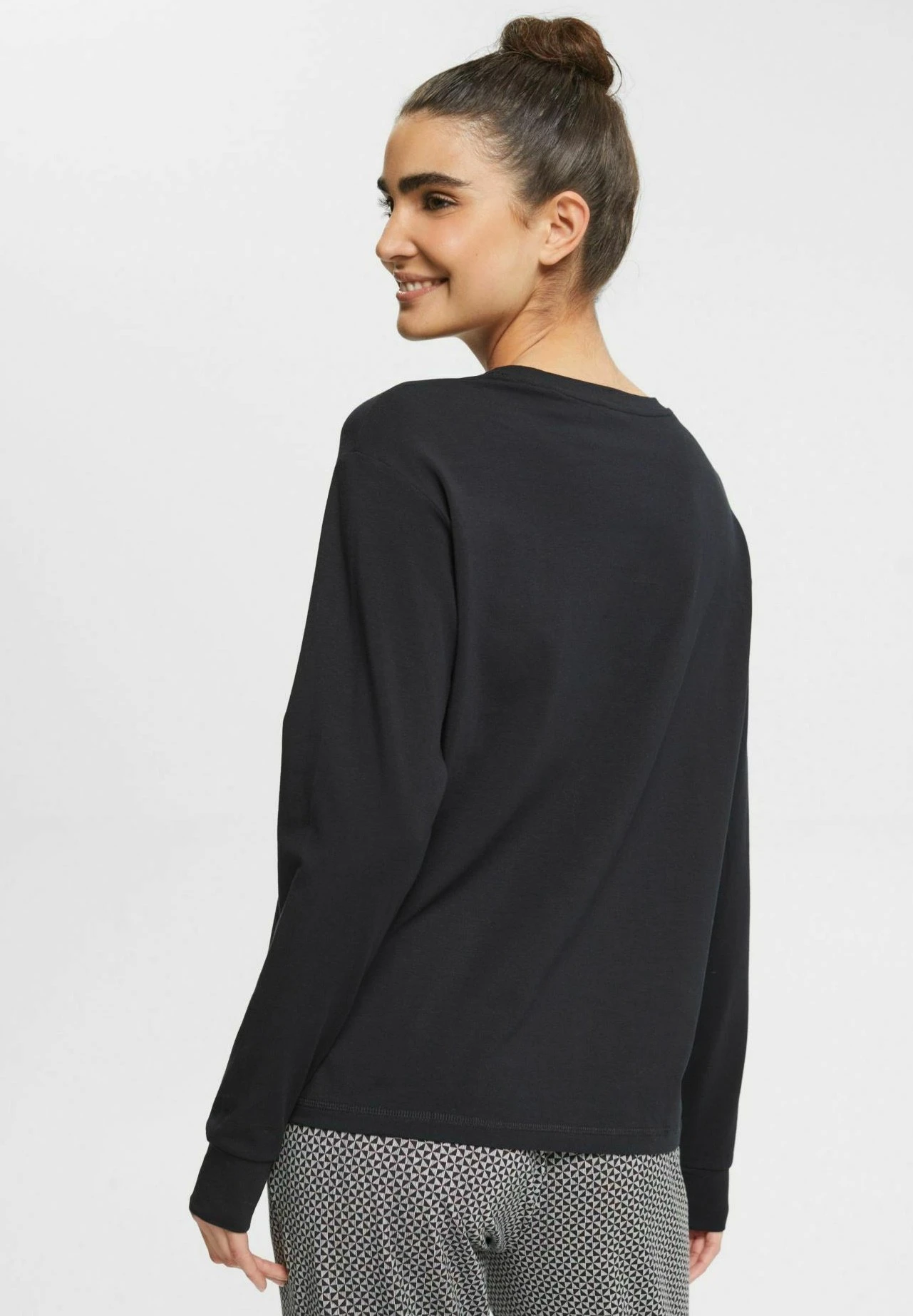 ESPRIT Pyjamashirt - Black 3 ESPRIT Pyjamashirt - Black - Afbeelding 3