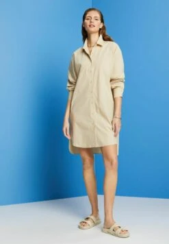 ESPRIT Light- Blousejurk - Beige -Esprit 426bc3e2bf3e4f269f7adbbfe982d616