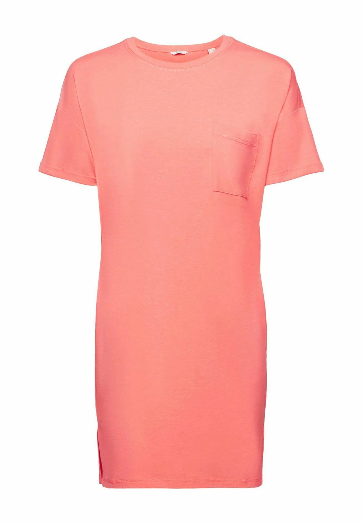 ESPRIT Cosy Melange Short Sleeve Melange - Nachtjapon - New Coral 4 ESPRIT Cosy Melange Short Sleeve Melange - Nachtjapon - New Coral - Afbeelding 4