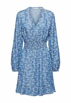 Edc By Esprit Mit Floralem Print - Spijkerjurk - Blue Medium Washed New -Esprit 42b6e1e461544d66b316d491164728af