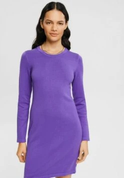 Edc By Esprit Flat - Gebreide Jurk - Purple