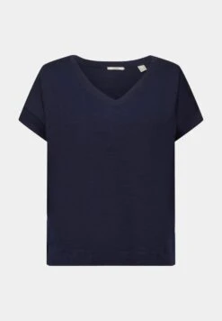 ESPRIT Mit V Ausschnitt - T-Shirt Basic - Navy -Esprit 43f75d1c8a184bf3bf437b43b8995e16