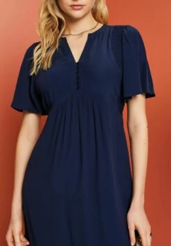 ESPRIT Midi Mit Fixiertem Bindegürtel - Jurk - Navy 17 ESPRIT Midi Mit Fixiertem Bindegürtel - Jurk - Navy -Esprit 4405afa1cc714f4781734aa129e39a14