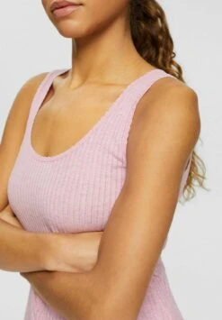 Edc By Esprit Mit Pointelle Muster - Top - Pink Fuchsia -Esprit 440e0c6cf2624af4abe6aa71090f2d18