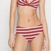 ESPRIT Brela Beach Mid Waist Brief - Bikinibroekje - Dark Red