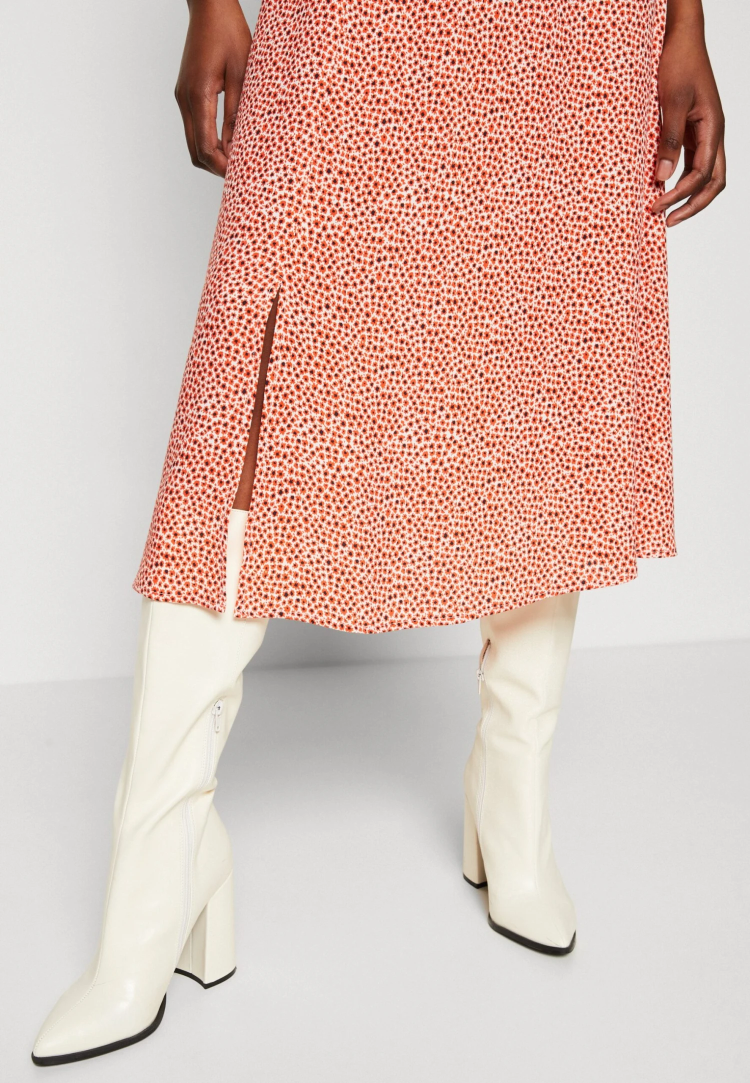 ESPRIT Skirt - A-Lijn Rok - Orange Red 6 ESPRIT Skirt - A-Lijn Rok - Orange Red - Afbeelding 6