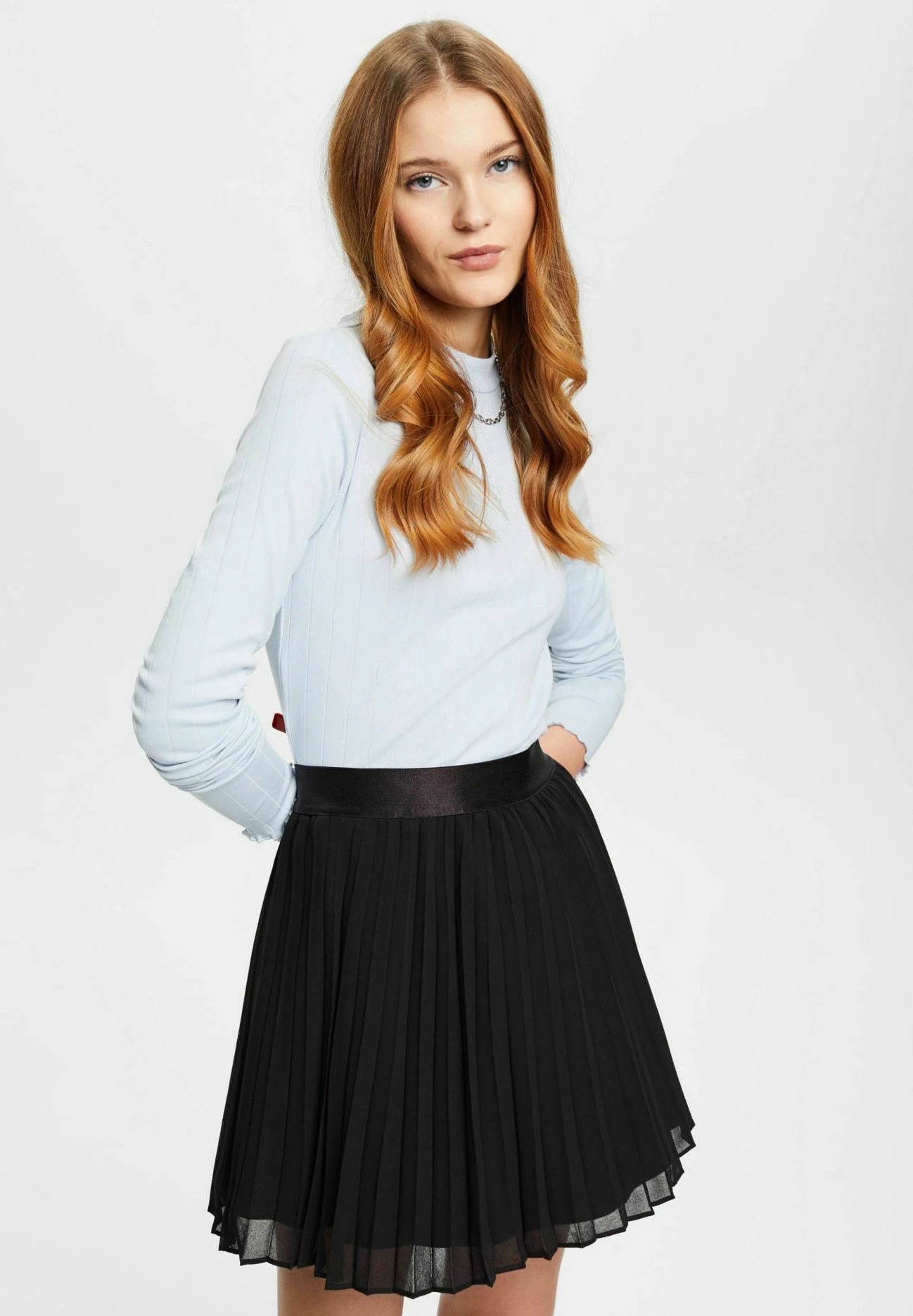 Edc By Esprit F_Sus 362 - Longsleeve - Pastel Blue 1 Edc By Esprit F_Sus 362 - Longsleeve - Pastel Blue