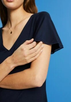 ESPRIT Gebreide Jurk - Navy -Esprit 484bf476f7b84b1ab56bfb5ea31b882e