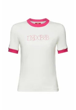 ESPRIT Short Sleeve - T-Shirt Print - Off White -Esprit 48926fa766644012a8f24b4e9b172d5f scaled