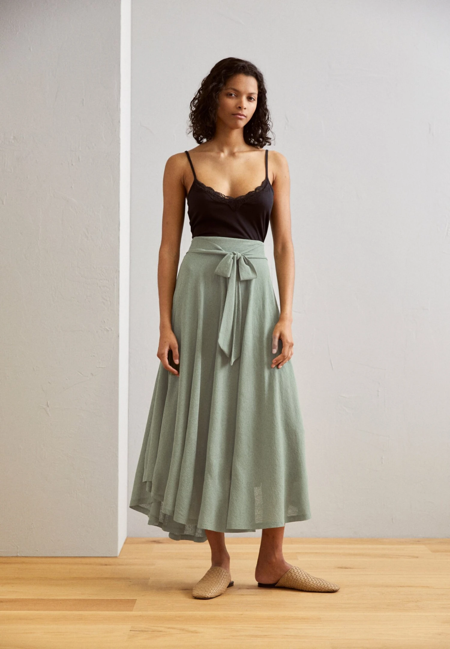 ESPRIT Long Skirt- Plooirok - Pale Khaki 2 ESPRIT Long Skirt- Plooirok - Pale Khaki - Afbeelding 2