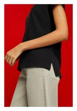 Edc By Esprit Mit V Ausschnitt - T-Shirt Basic - Black -Esprit 4c2aaccfe39f4ebdb3149bc5177ed0fe