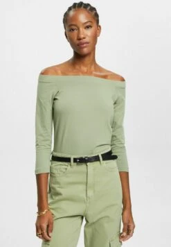 ESPRIT Schulterfreies- Longsleeve - Light Khaki