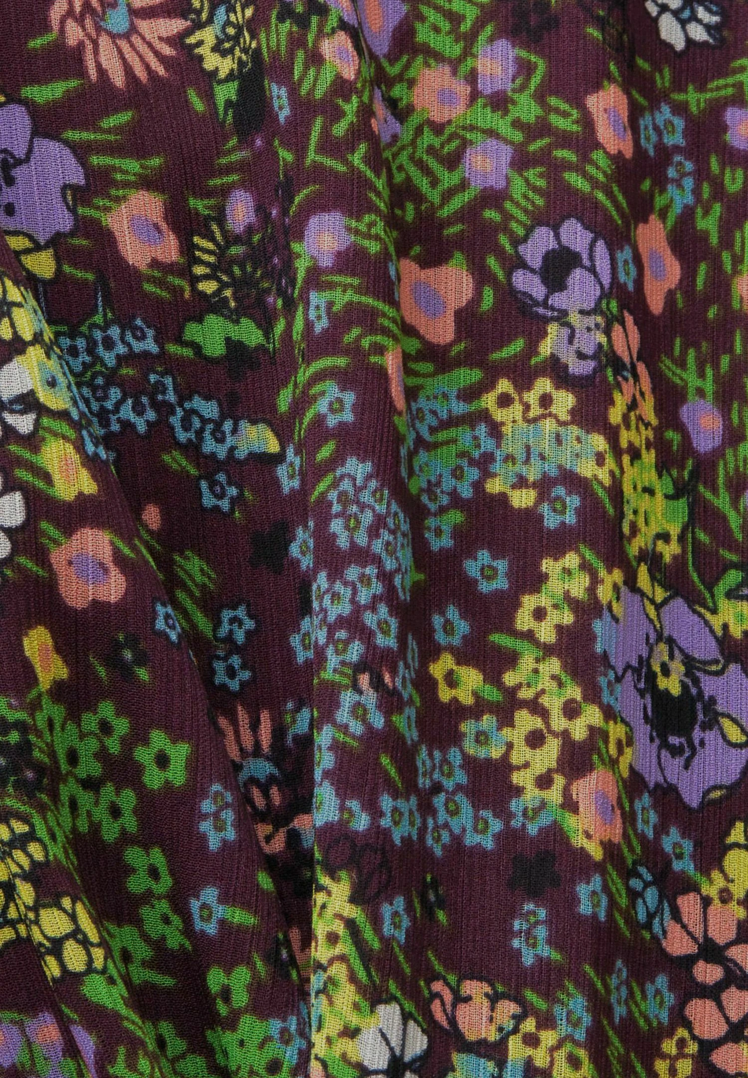 Edc By Esprit Mit Blumenmuster - A-Lijn Rok - Dark Purple 7 Edc By Esprit Mit Blumenmuster - A-Lijn Rok - Dark Purple - Afbeelding 7