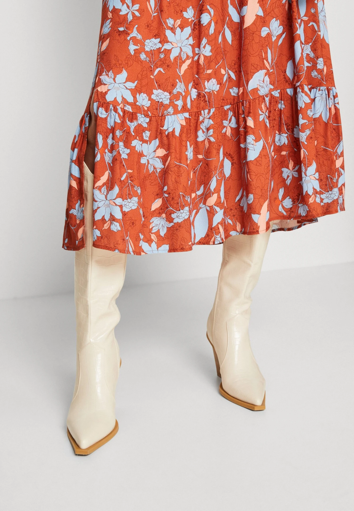 ESPRIT Skirt - A-Lijn Rok - Coral Orange 6 ESPRIT Skirt - A-Lijn Rok - Coral Orange - Afbeelding 6