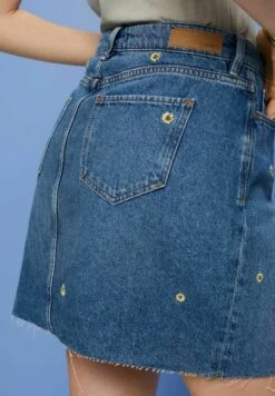 Edc By Esprit A-Lijn Rok - Blue Dark Washed -Esprit 52c5fbc21fb4462d91ed475b5abde2e8
