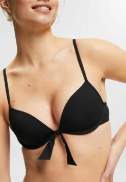 ESPRIT Mit Knotendetail - Bikinitop - Black