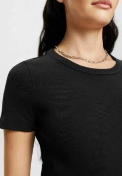 ESPRIT Mit Rundhalsausschnitt - T-Shirt Basic - Black -Esprit 53a3ffcb80614f73a9017596f6acea6a