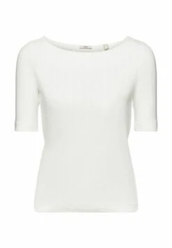 ESPRIT Pointelle - T-Shirt Basic - Off White -Esprit 541b7a00b4b64b1a9c5774eb1ce6f04d