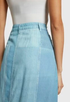 ESPRIT Mit Allover Print - A-Lijn Rok - Blue Medium Washed New -Esprit 54c61fbc067b4161b5b4d3d0e173e6b2