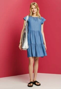 Edc By Esprit Light - Spijkerjurk - Blue Medium Washed New -Esprit 5649e5299a294959a6ae03a541df588f