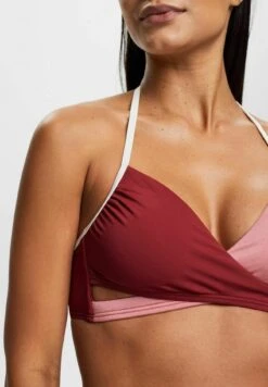 ESPRIT Tayrona Wattiertes In Wickelform - Bikinitop - Dark Red -Esprit 566f9fe5865d43719e0689c55b99e049
