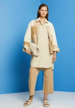 ESPRIT Light- Blousejurk - Beige -Esprit 56e7aabff3fc4f2f9b6b48222eac4849