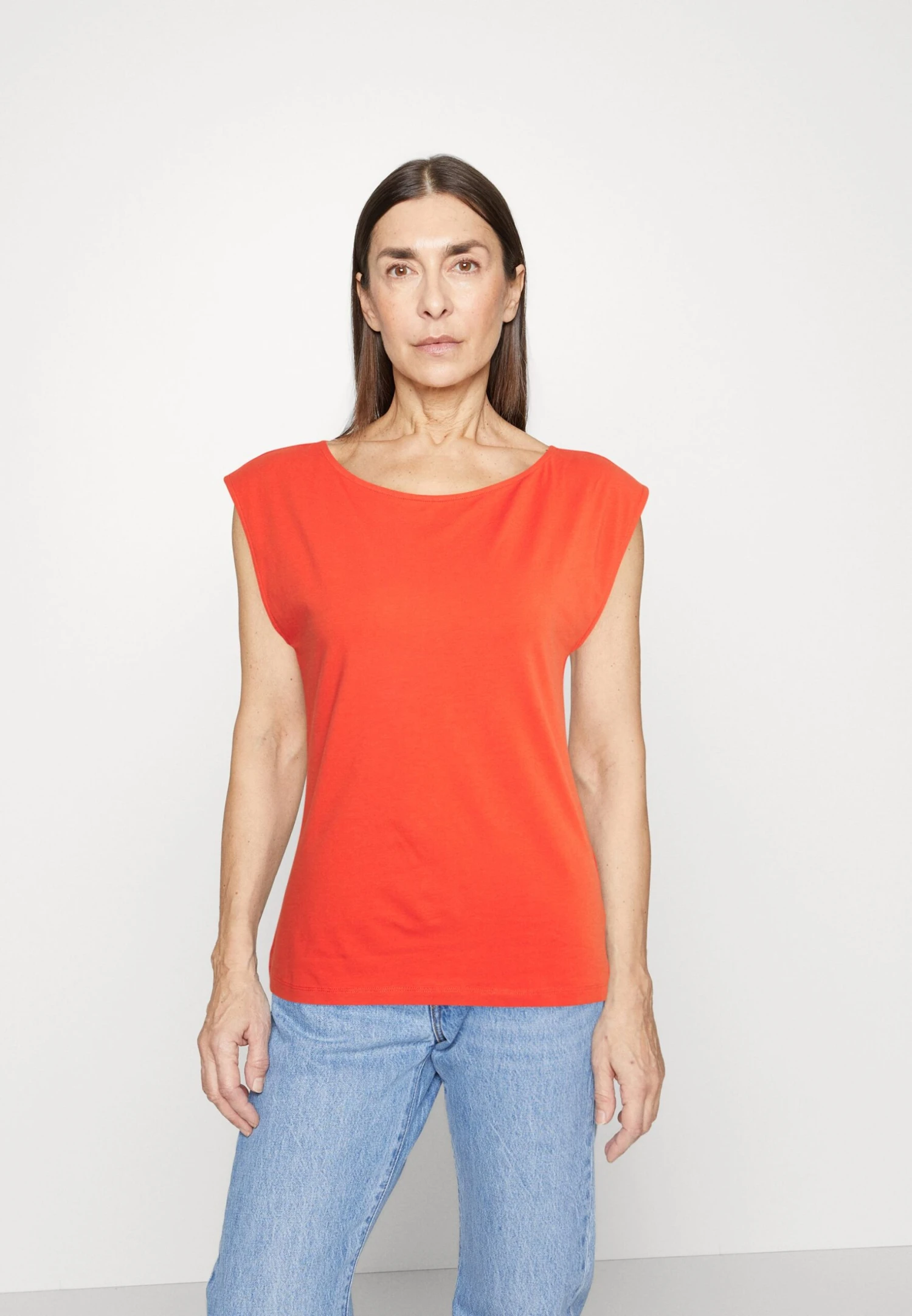 ESPRIT Tee - T-Shirt Basic - Orange Red 1 ESPRIT Tee - T-Shirt Basic - Orange Red