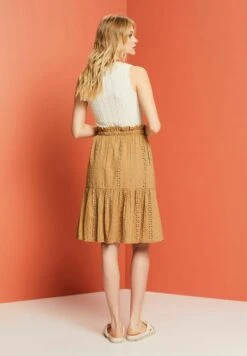 ESPRIT A-Lijn Rok - Khaki Beige -Esprit 57ddeb73a3534acdac08df3bffb0fbb0