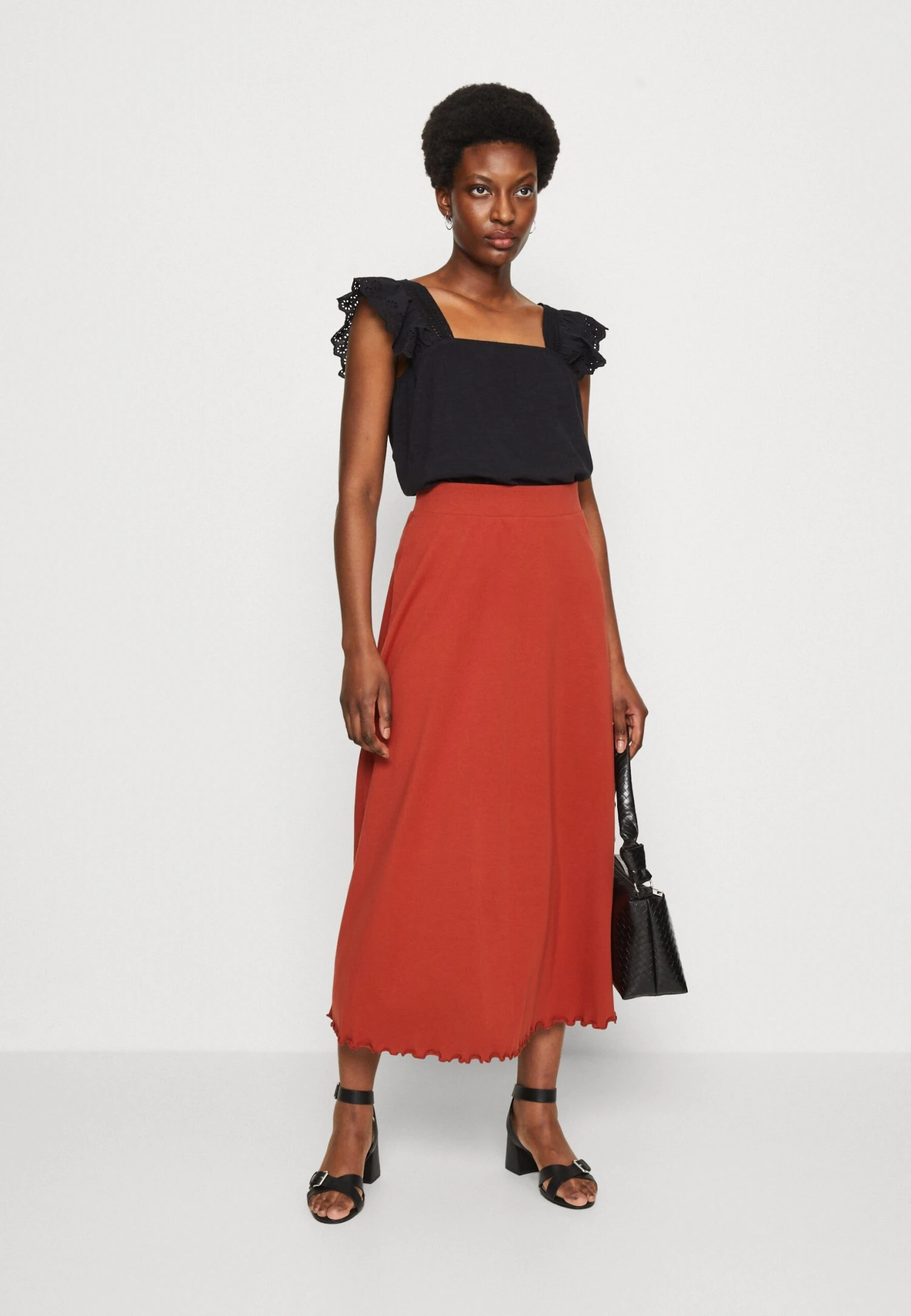 Edc By Esprit Skirt Lettu - A-Lijn Rok - Terracotta 2 Edc By Esprit Skirt Lettu - A-Lijn Rok - Terracotta - Afbeelding 2