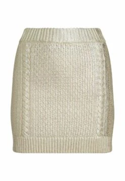 ESPRIT Mit Zopfmuster Im Metallic-Look - A-Lijn Rok - Gold -Esprit 5c062b049f8a446aaa43fd9e3fff0a3d