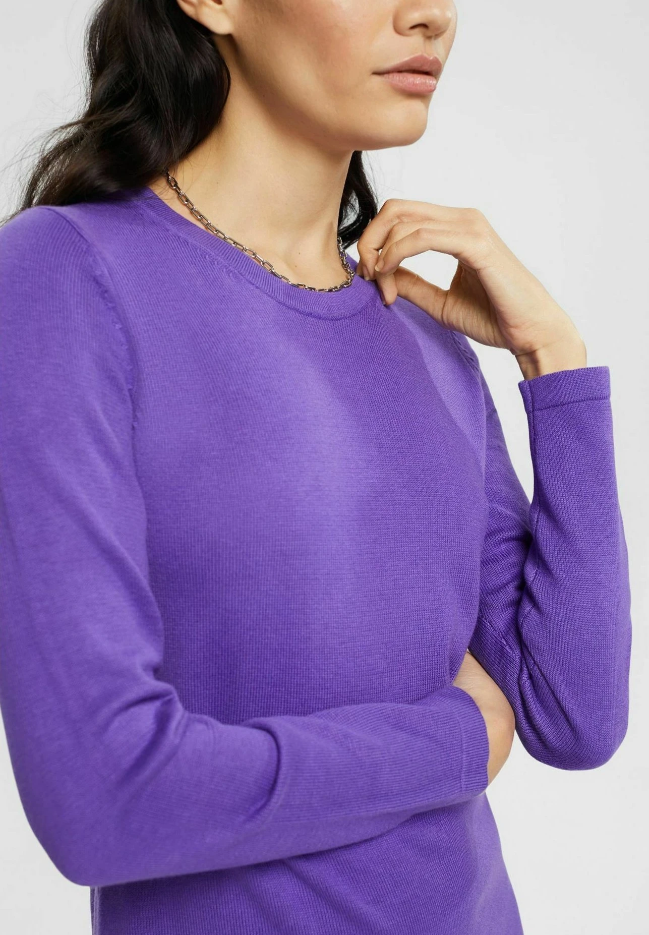 Edc By Esprit Flat - Gebreide Jurk - Purple 4 Edc By Esprit Flat - Gebreide Jurk - Purple - Afbeelding 4