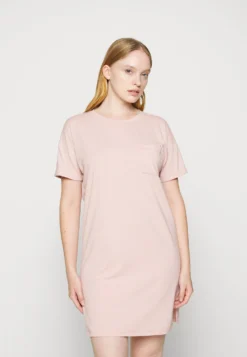 ESPRIT Cosy Melange Short Sleeve Melange - Nachtjapon - Old Pink