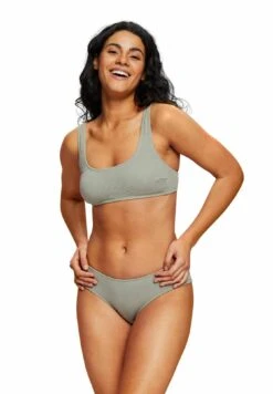 ESPRIT Recycelt Unwattiertes Bügelloses - Bikinitop - Khaki Green