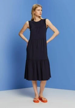 Edc By Esprit Printed - Jurk - Navy -Esprit 6274ff0c9ea54fffa846557187df4f83