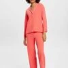 ESPRIT Beautiful Basics Long Leg Long Sleeve - Pyjama - Coral