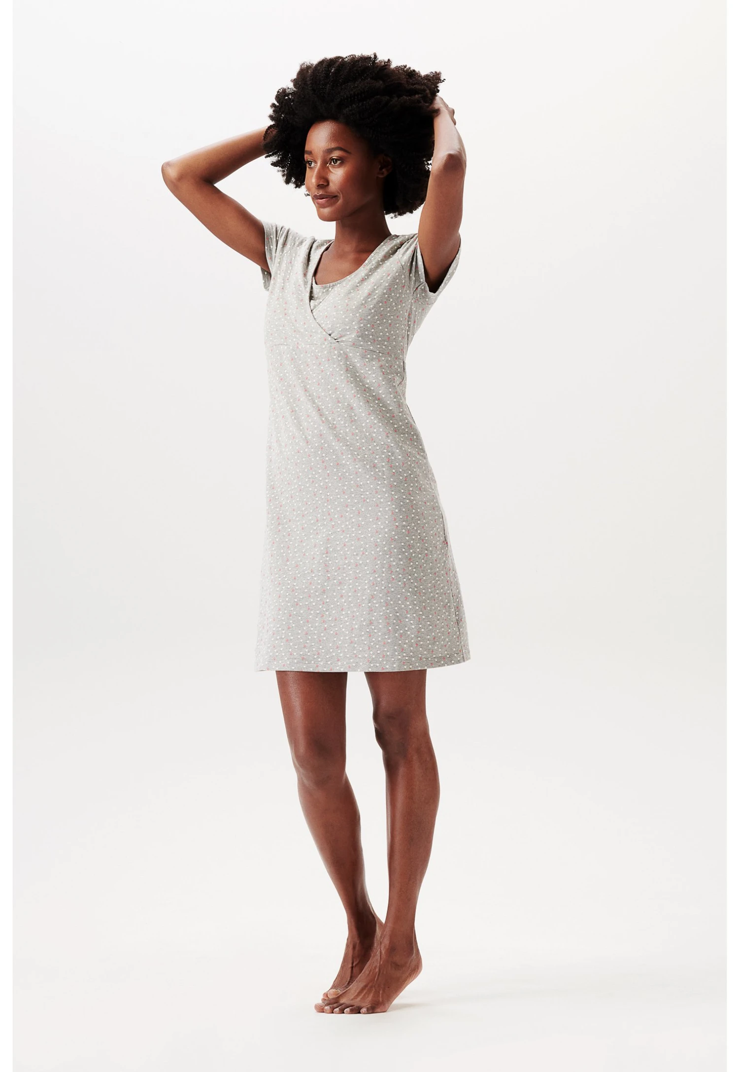 Jerseyjurk - Light Grey Melange 1 Jerseyjurk - Light Grey Melange