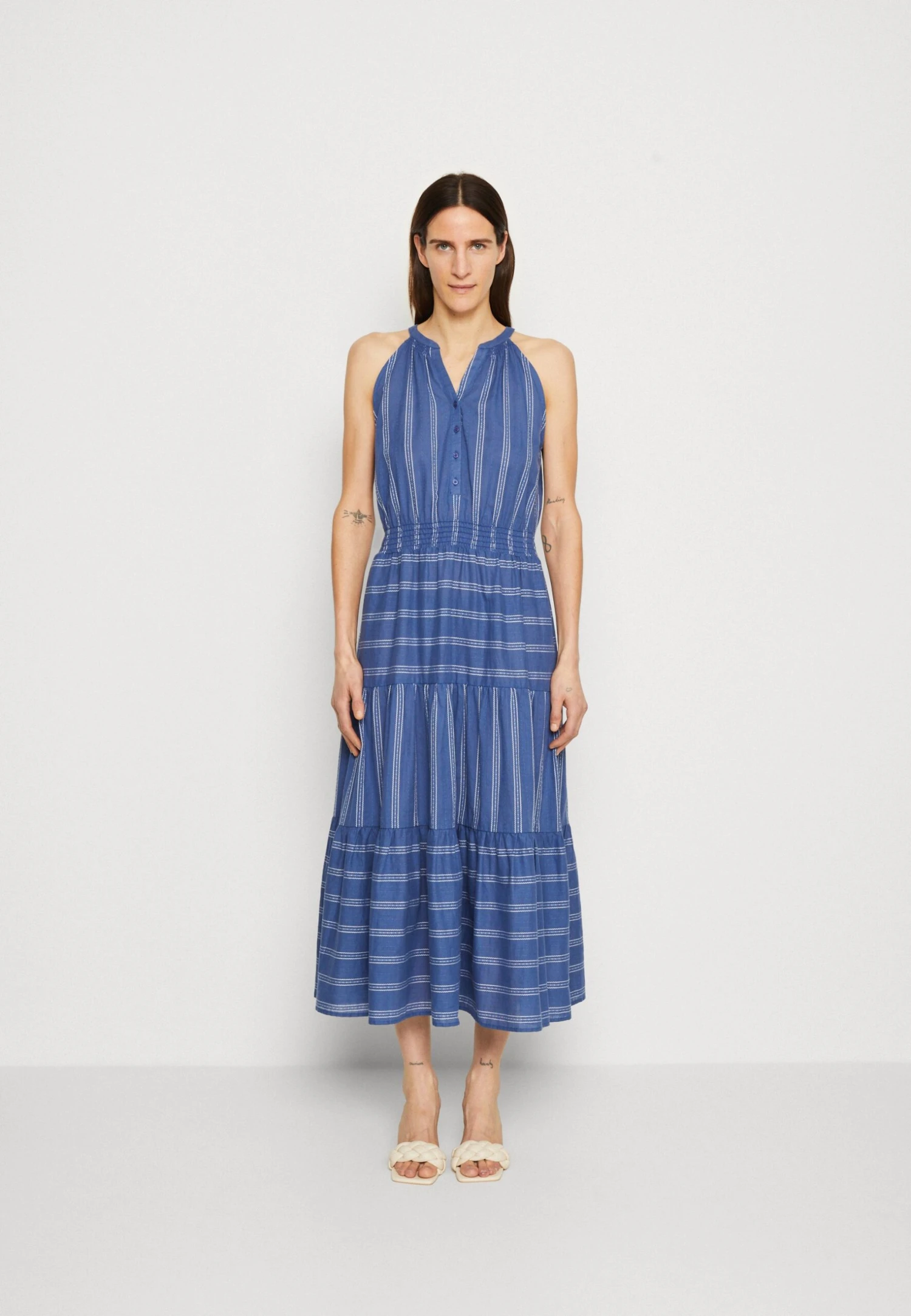ESPRIT Stripe Dress - Blousejurk - Ink 1 ESPRIT Stripe Dress - Blousejurk - Ink