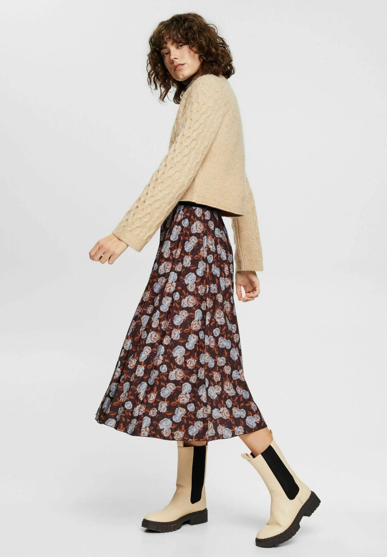 ESPRIT Gemusterter - A-Lijn Rok - Black 6 ESPRIT Gemusterter - A-Lijn Rok - Black - Afbeelding 6