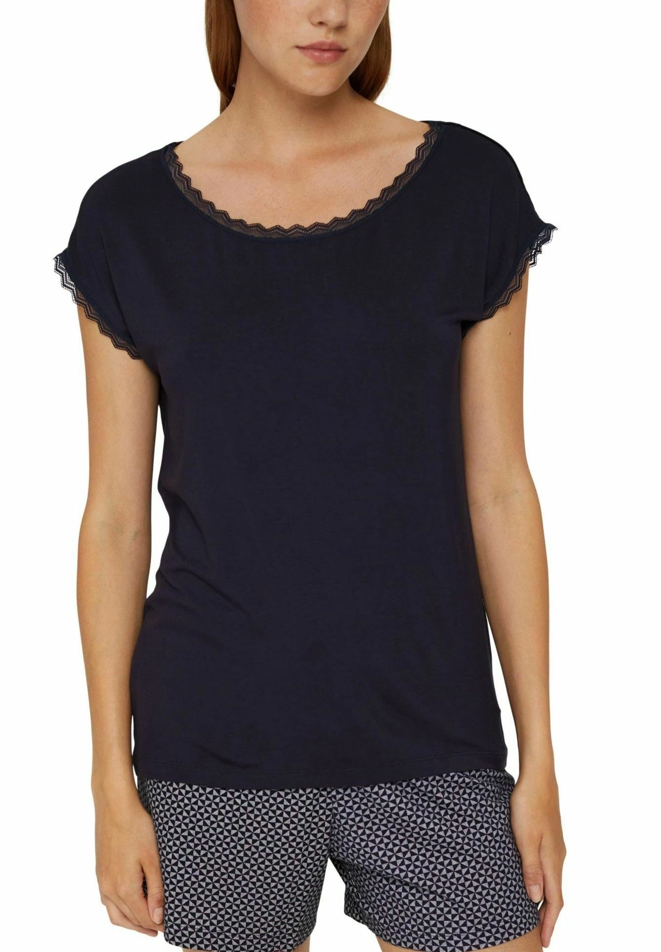 ESPRIT Pyjama - Pyjamashirt - Navy 4 ESPRIT Pyjama - Pyjamashirt - Navy - Afbeelding 4