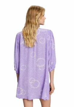 ESPRIT Gemustertes Mini Mit Schleife - Jurk - Purple -Esprit 6a847cddad6e4295879e2573e98db5da