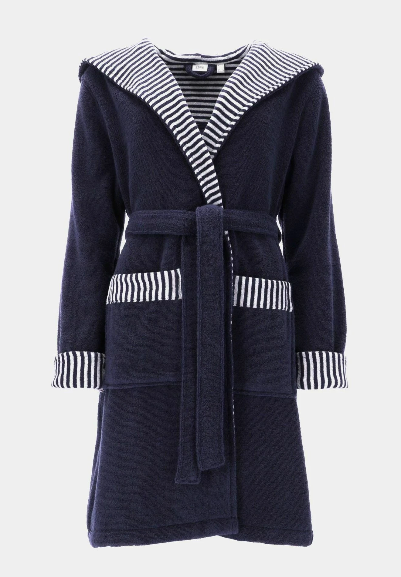 ESPRIT Mit Streifen - Badjas - Navy Blue 3 ESPRIT Mit Streifen - Badjas - Navy Blue - Afbeelding 3
