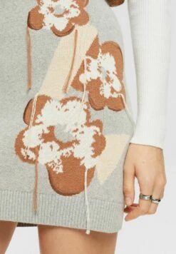 ESPRIT Mit Floralem Jacquard-Muster - Minirok - Light Grey New -Esprit 6ce35f58f7244113b551952ee4067fe6