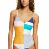 ESPRIT Mit Wattierten Cups Und Mustermix - Badpak - Sand